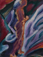 8771/HOMME PANSANT-25x19-huile sur papier-1979-gstudio-EN 9/11/21