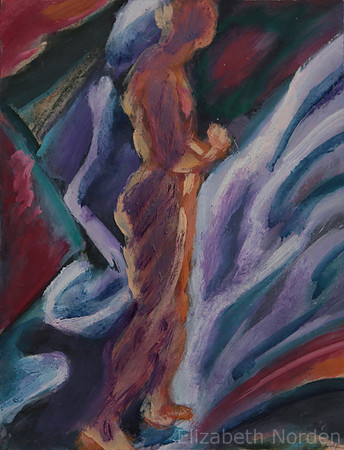 8771/HOMME PANSANT-25x19-huile sur papier-1979-gstudio-EN 9/11/21