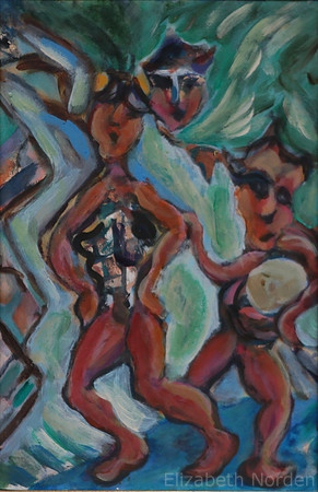 8654/TRIBU II/56x37/huile sur panneau/2014/G8/EN-10/9/21