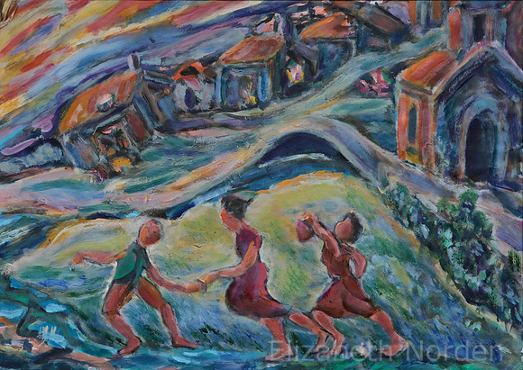8667/ENFANCE/49x69/huile sur papier/2012/G8mez/EN-10/9/21