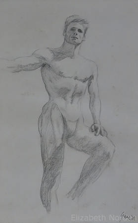 8387/HOMME NU/41x28/Line Drawing/1978/G6/EN-9/9/21