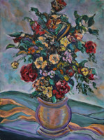 8600/FLEURS/80x60/huile sur toile/G8/EN-10/9/21