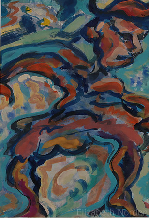 8736-HOMME ATTENTIVE/29x21/Aquarelle sur papier/2014/G8piano/EN-10/9/21
