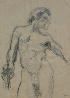 8390/HOMME NU/37x26/Line Drawing/1978/G6/EN-9/9/21