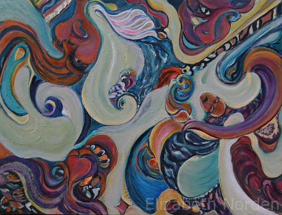 8582/CIRQUE/116x88/huile sur Toile/2012/G8/EN-10/9/21